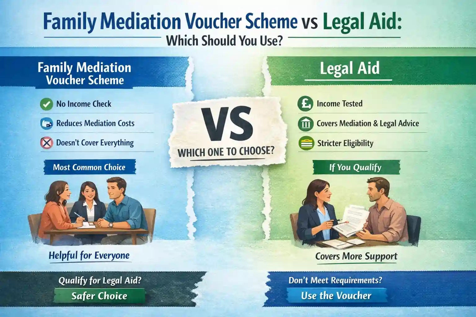 Family Mediation Voucher Scheme vs Legal Aid: Which Should You Use Basildon?
