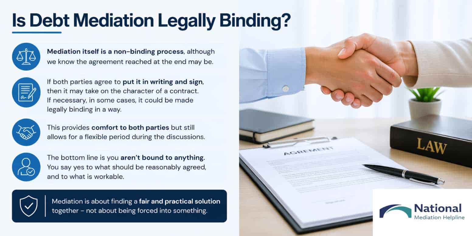 Is Debt Mediation Legally Binding Basildon