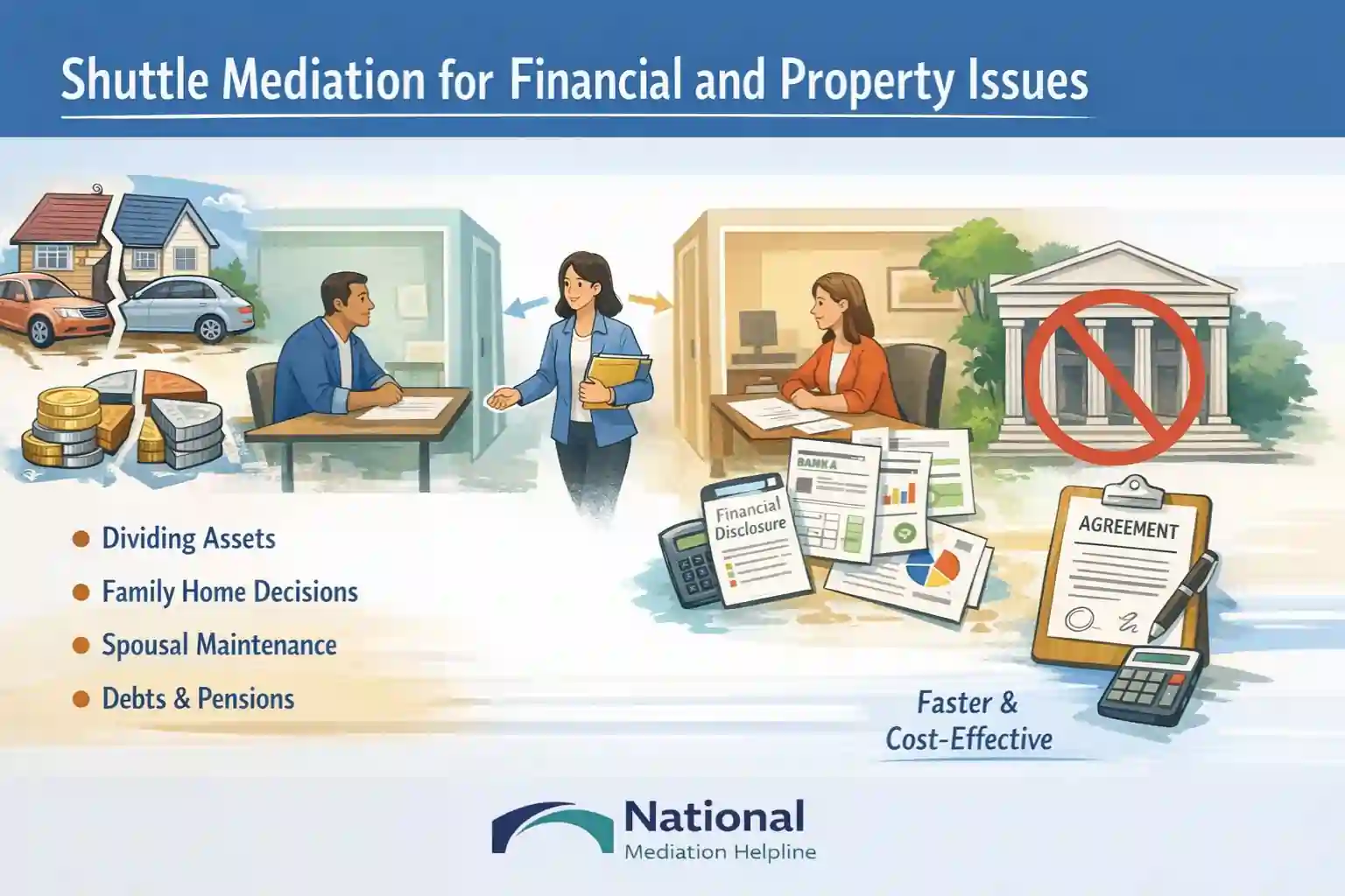 Shuttle Mediation for Financial and Property Issues Basildon